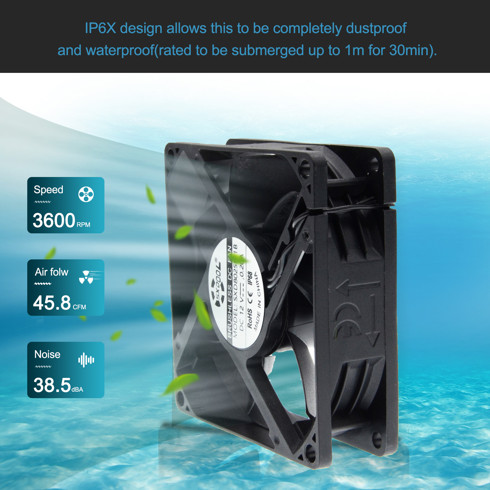 SXDOOL 80mm DC 12V Waterproof  - Pc Chassis review and price